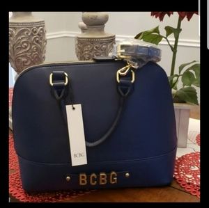 BCBG Blue Dome Satchel